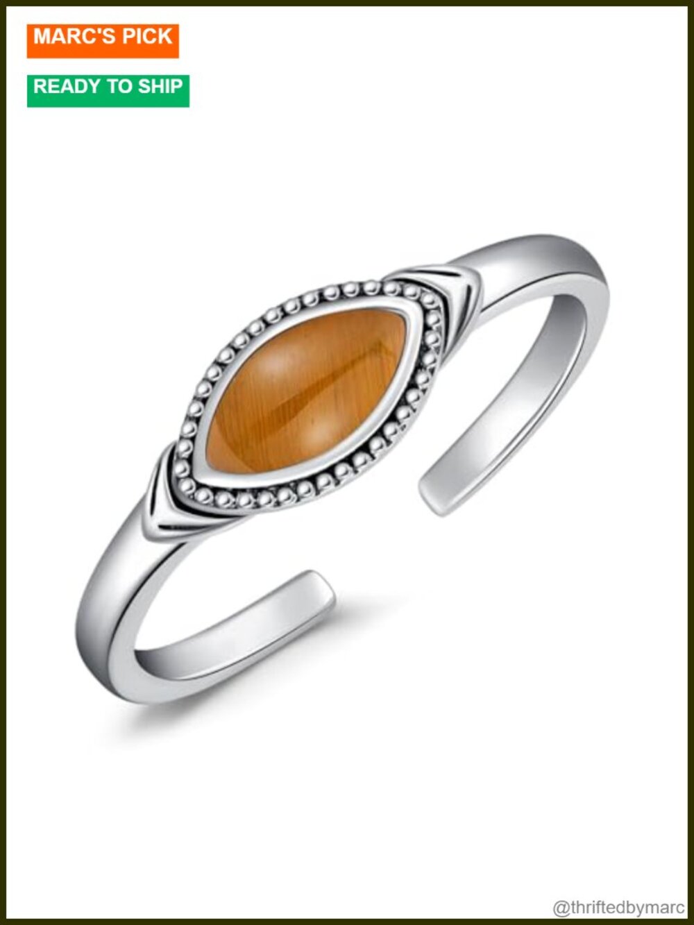 Adjustable 925 Sterling Silver Toe Rings for Women - Gemstone Gift